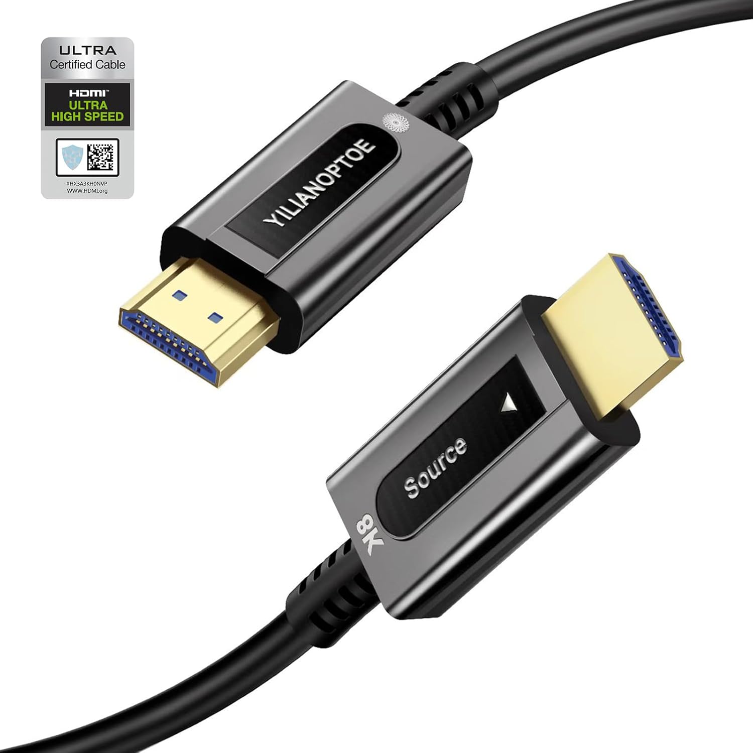 Certified Fiber Optic HDMI 2.1 Cable 33ft for 8K Gaming