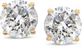 Certified 14k Gold Diamond Stud Earrings (Screw Back) - Everyday