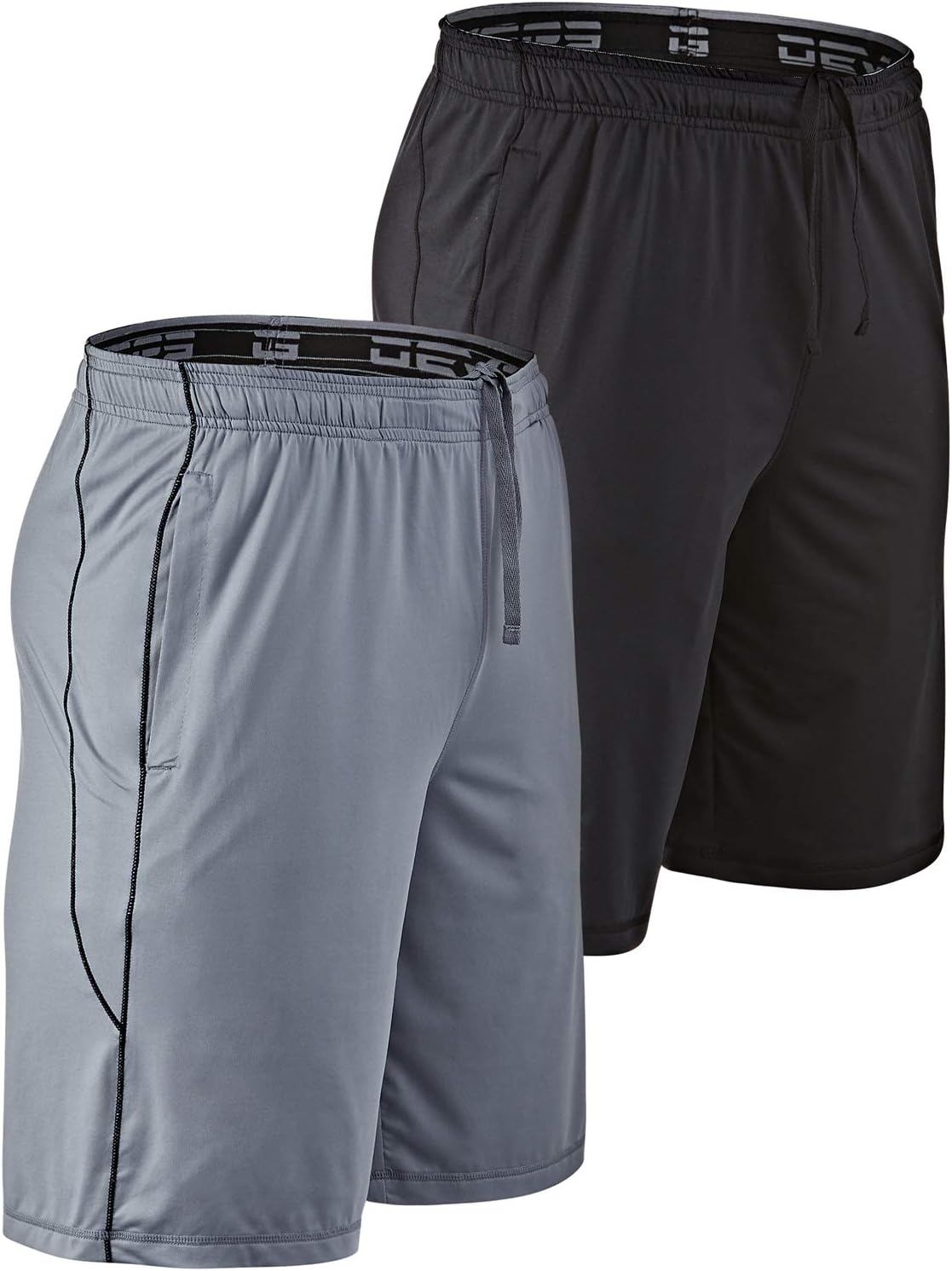 DEVOPS Men's Loose-Fit Workout Shorts - Pockets for Convenience