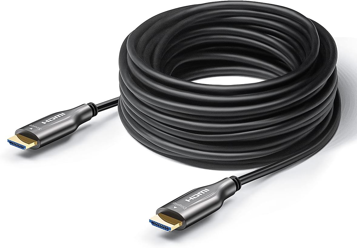 Fiber Optic HDMI Cable 50 Feet for 4K HDR and Dolby Vision