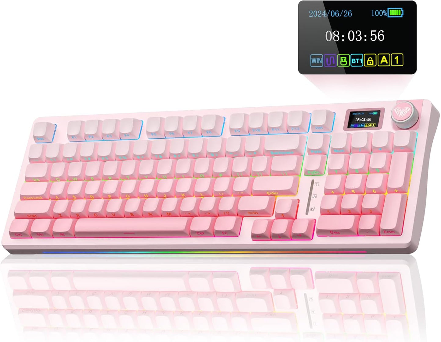 AULA S98 Pro Wireless Mechanical Keyboard with Smart Screen