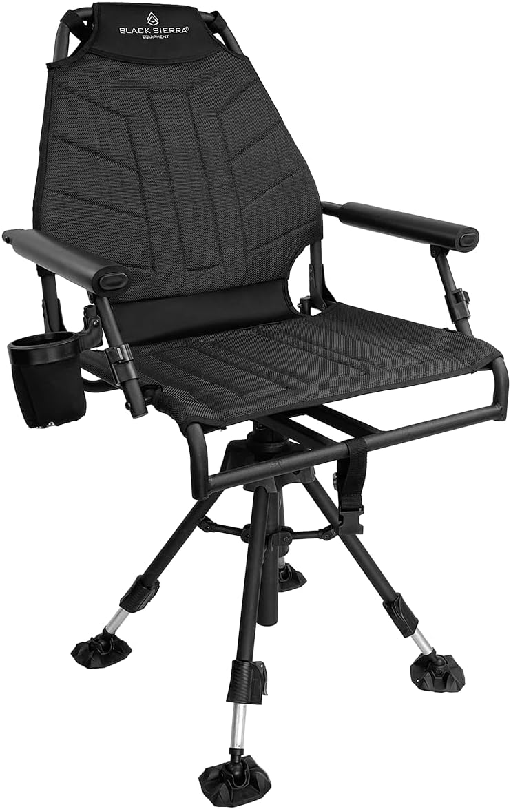 Silent 360 Swivel Hunting Chair | Supports 350 lbs