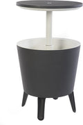 Keter Modern Cool Bar Outdoor Patio Table with Built-In Cooler