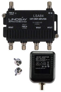 4-Port Cable TV/Antenna Signal Amplifier Splitter - Boosts