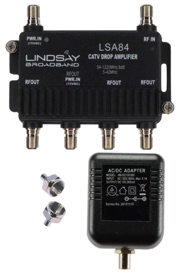 4-Port Digital Signal Amplifier for Cable TV and HDTV Use