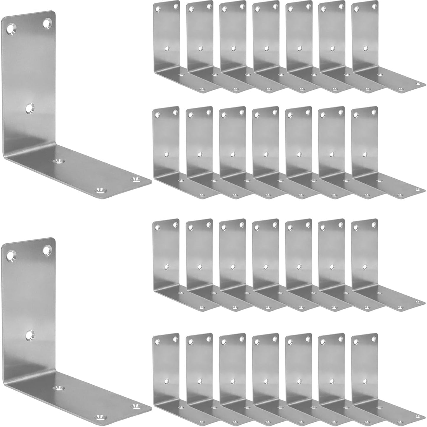 30PCS Heavy Duty Stainless Steel Corner Brace for Wood Repair