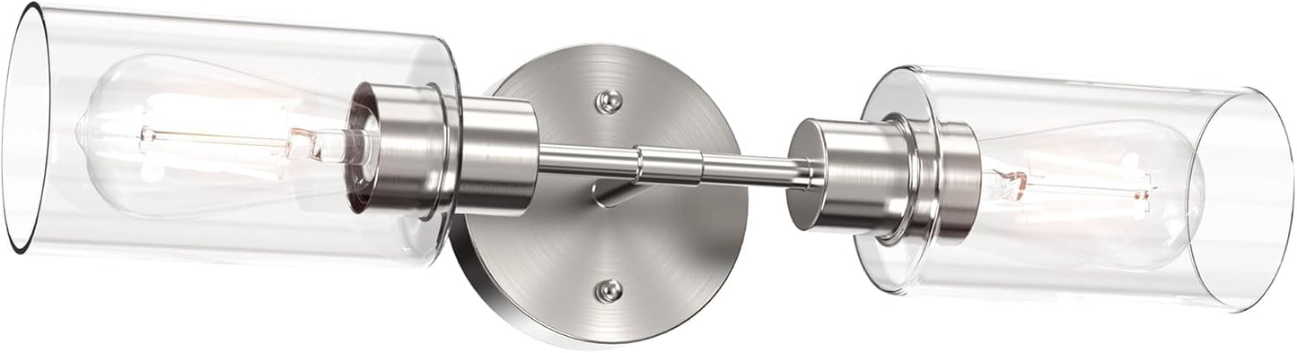 Espird Bathroom Light Fixtures with Clear Shades for Modern Spaces