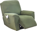Green Recliner Slipcovers 4-Piece for Single Seat Recliner - Non Slip