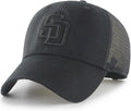 47 Brand MLB Unisex Black Team Logo Trucker Cap for Adults