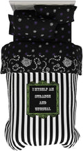 Beetlejuice Halloween Striped Bedding 4 Piece Twin Set - Soft