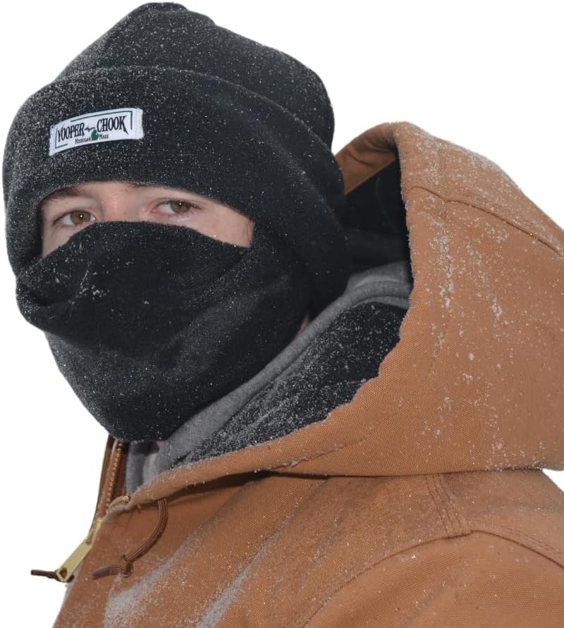 Winter Hat with Built-in Face Mask for Superior Warmth