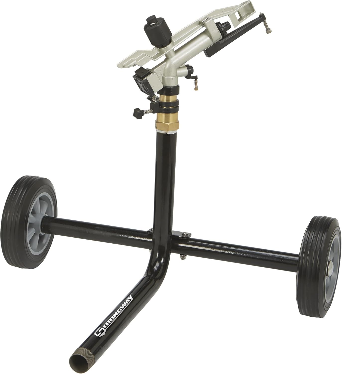 Strongway Wheeled Sprinkler with 5 Nozzles and 8in Tires