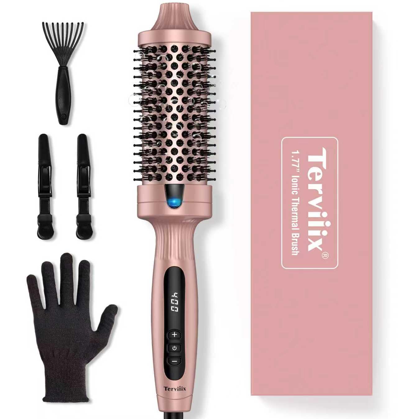 Terviiix 1.77 Inch Thermal Brush for Effortless Curls & Volume