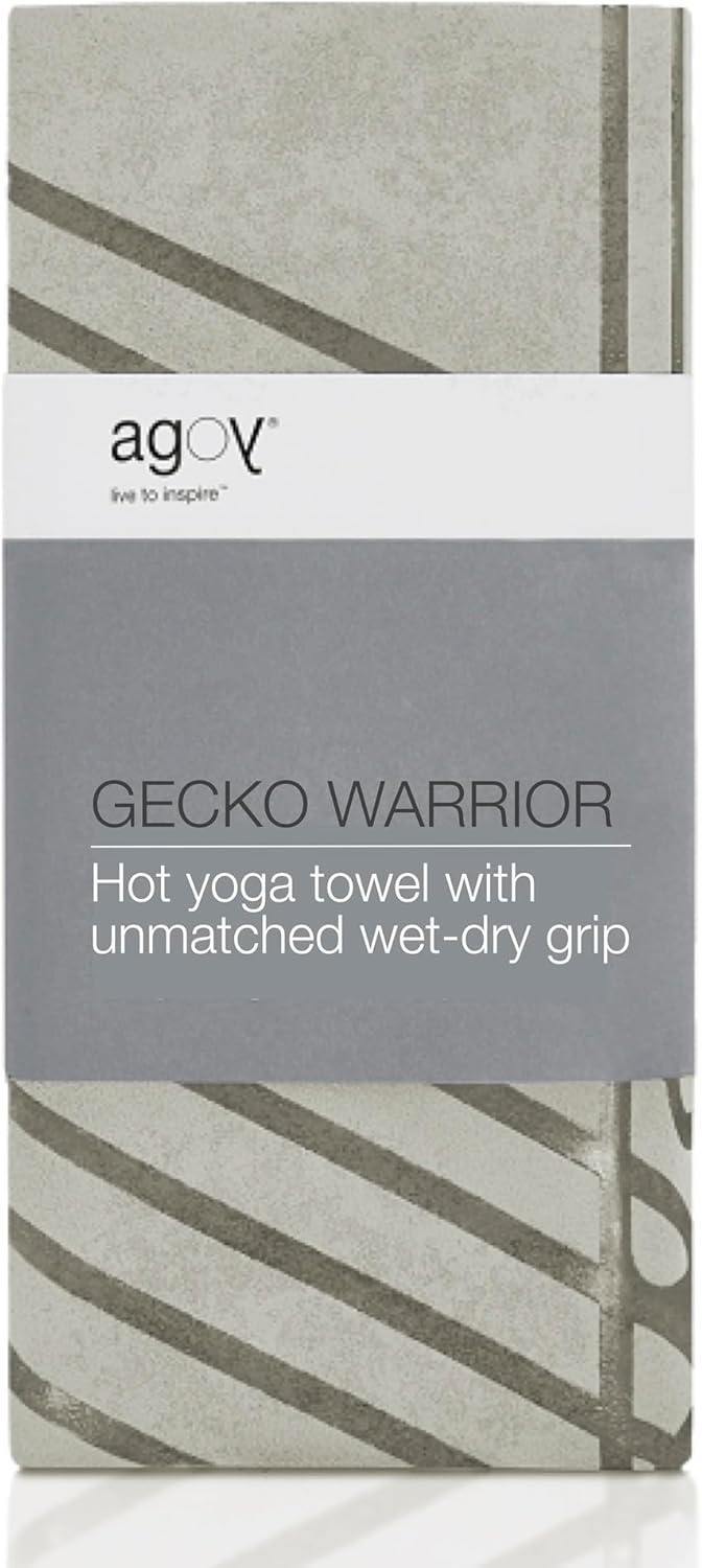 Gecko Warrior Microfiber Yoga Towel - Non-Slip Grip - Ideal for Hot Yoga