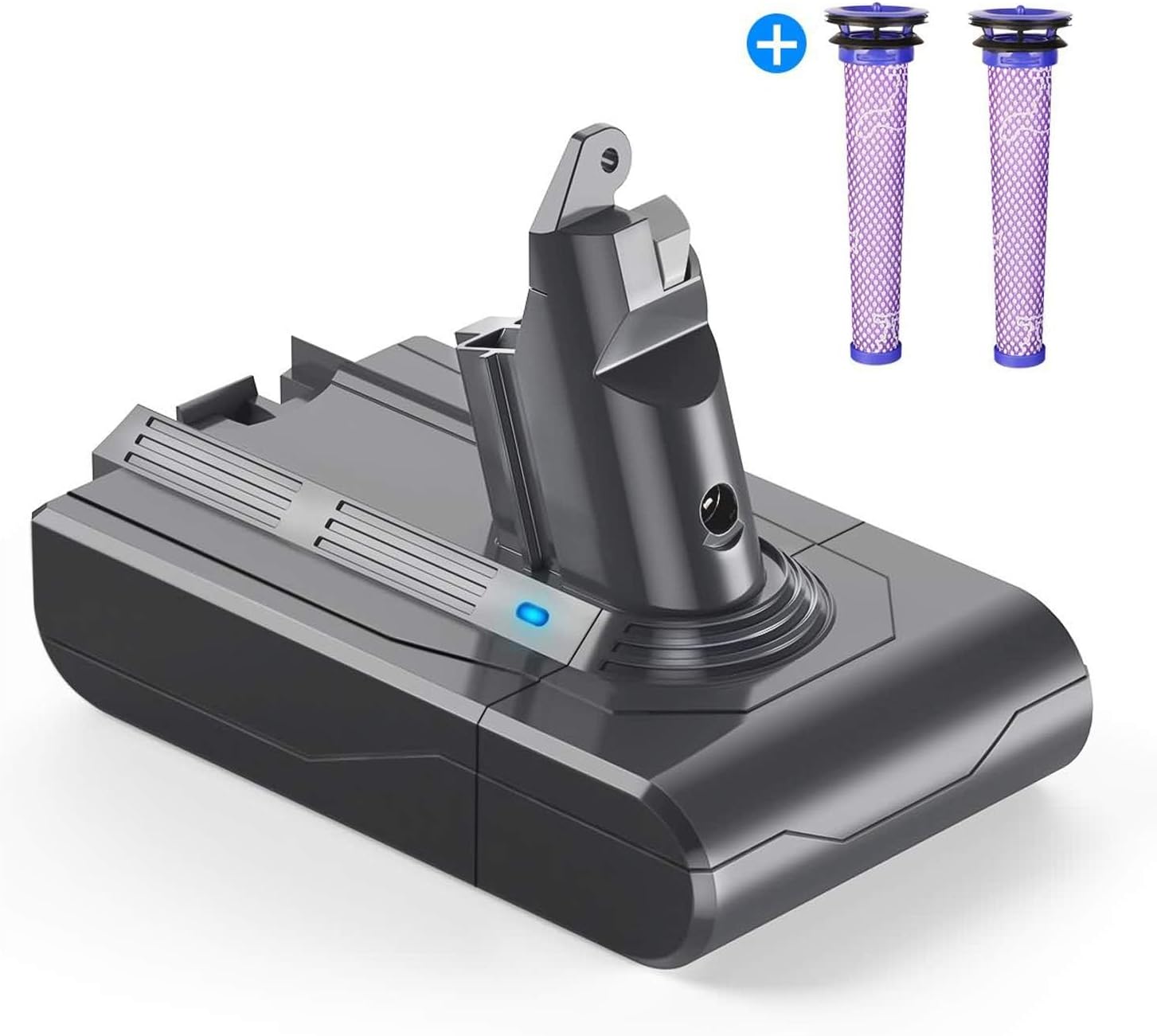 Extended Cleaning Power: YABER 6000mAh V6 Battery Replacement