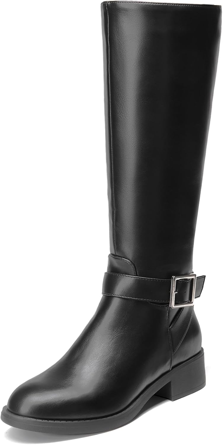 DREAM PAIRS Women's Knee High Riding Boots for All-Day Comfort