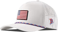 Branded Bills Old Glory PVC Curved 5 Panel Rope Hat - Breathable Fit