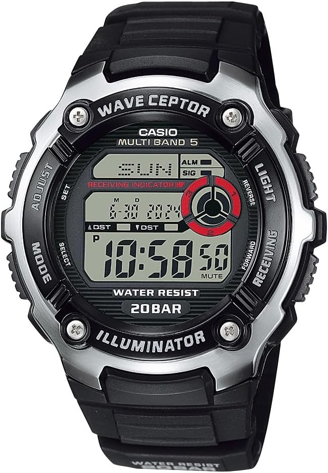 Casio Waveceptor Quartz Chronograph Watch - Illuminated Dial
