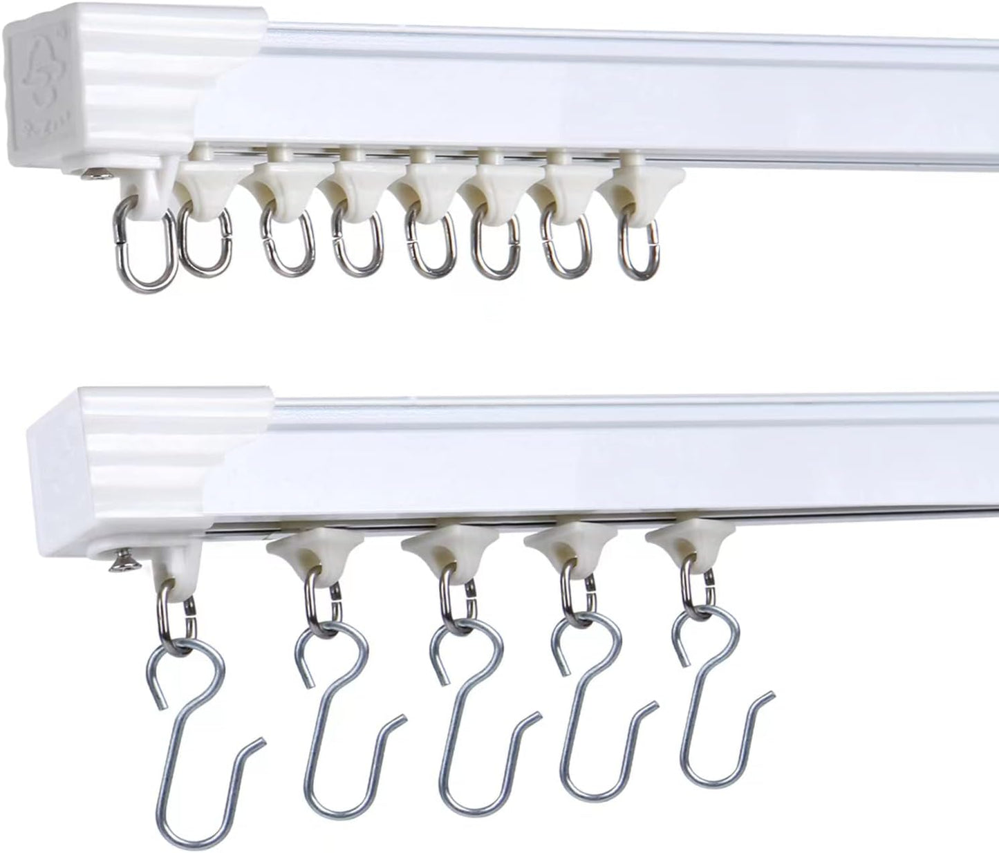 Rust-Free 6ft Ceiling Curtain Track: Smooth & Silent Glide!