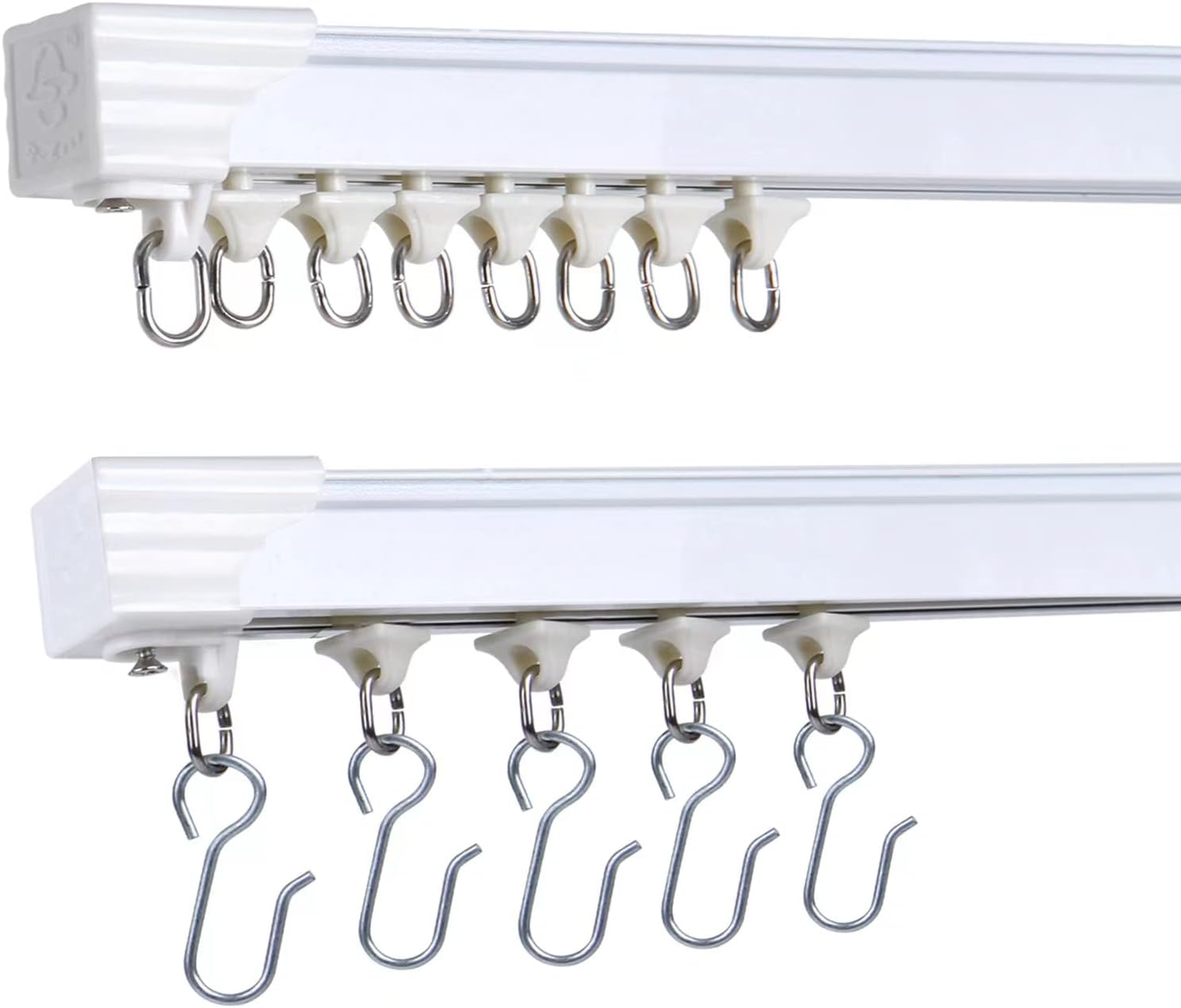 Rust-Free 6ft Ceiling Curtain Track: Smooth & Silent Glide!