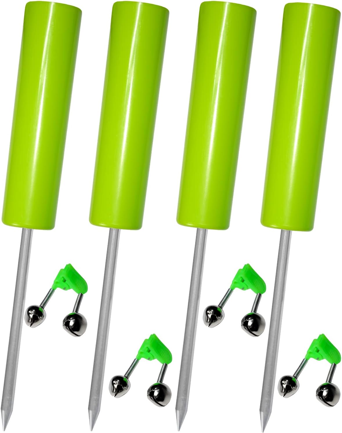 4 Pack Ground Fishing Rod Holders - Secure Your Gear!
