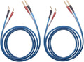 KK ZB-SB Banana Plug to Pin Speaker Wire Set - HiFi OFC Cable