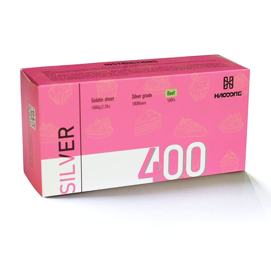 HAODONG Beef Silver Gelatin Sheets for Baking and Cooking
