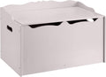 Kids Toy Box Wooden Organizer Storage Chest 30ft x 18ft x 19ft - Gray