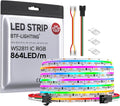 FCOB WS2811 IC RGB COB LED Strip 24V 16.4ft - High Density Color