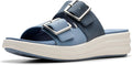 Clarks womens Drift Buckle Sandal - Lightweight Comfort for Warm Slide