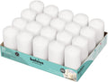White Pillar Candles Set of 20 - 2x4 in Unscented Pillar Candles