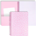 Cute Mini Spiral Notebook 8.25 x 6.25 in - Durable Hardcover Journal