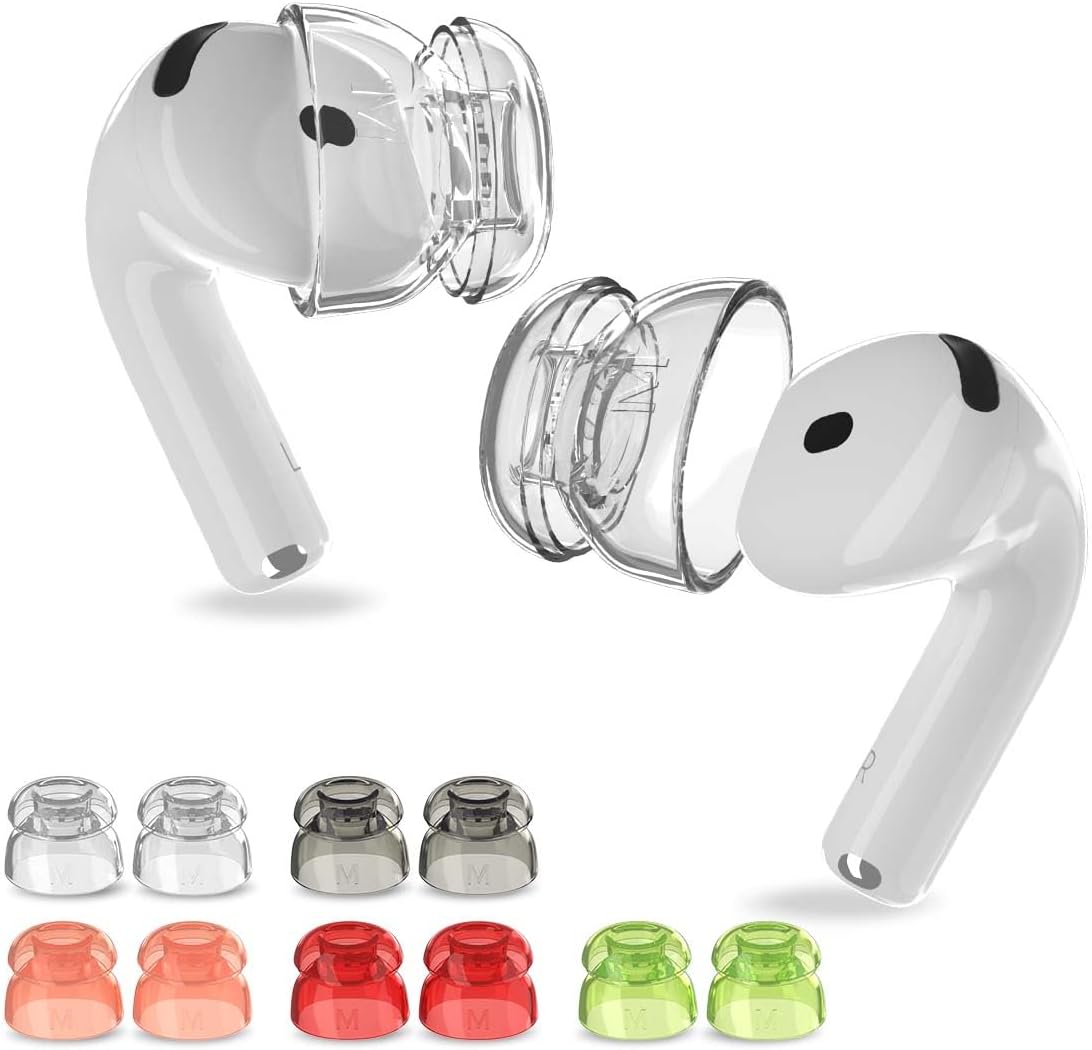 Soft Silicone Ear Tips [5 Pairs] for AirPods 4 - Enhance Comfort & Fit