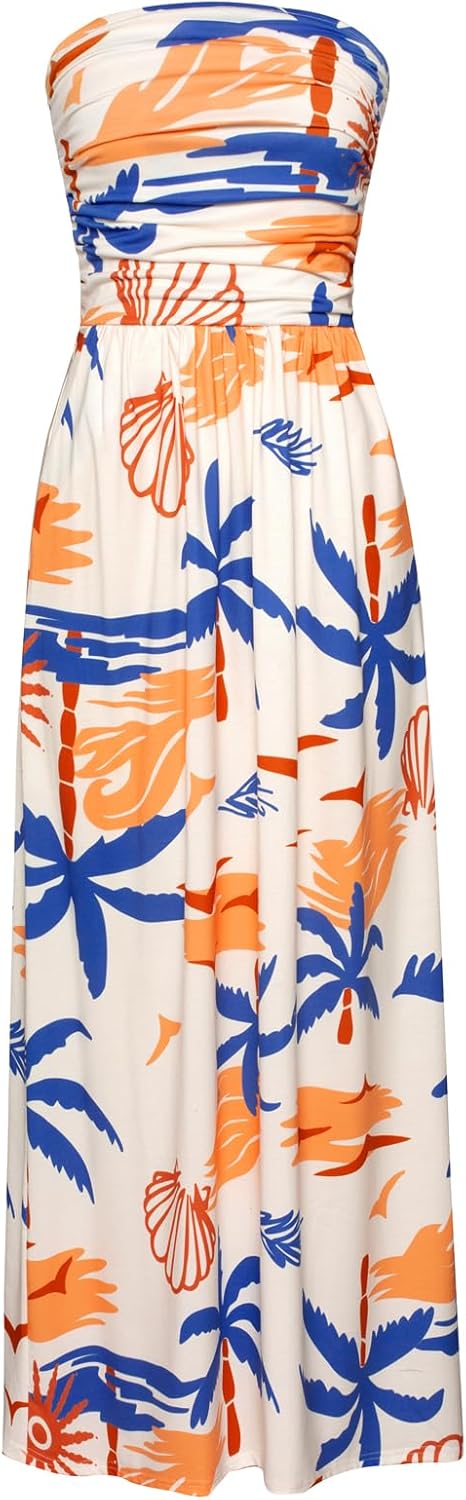 Stylish Strapless Maxi Dress with Pockets for Every Occasion