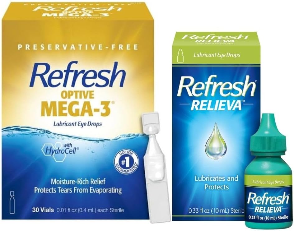 Refresh Optive Mega-3 Eye Drops for Fast Relief and Comfort
