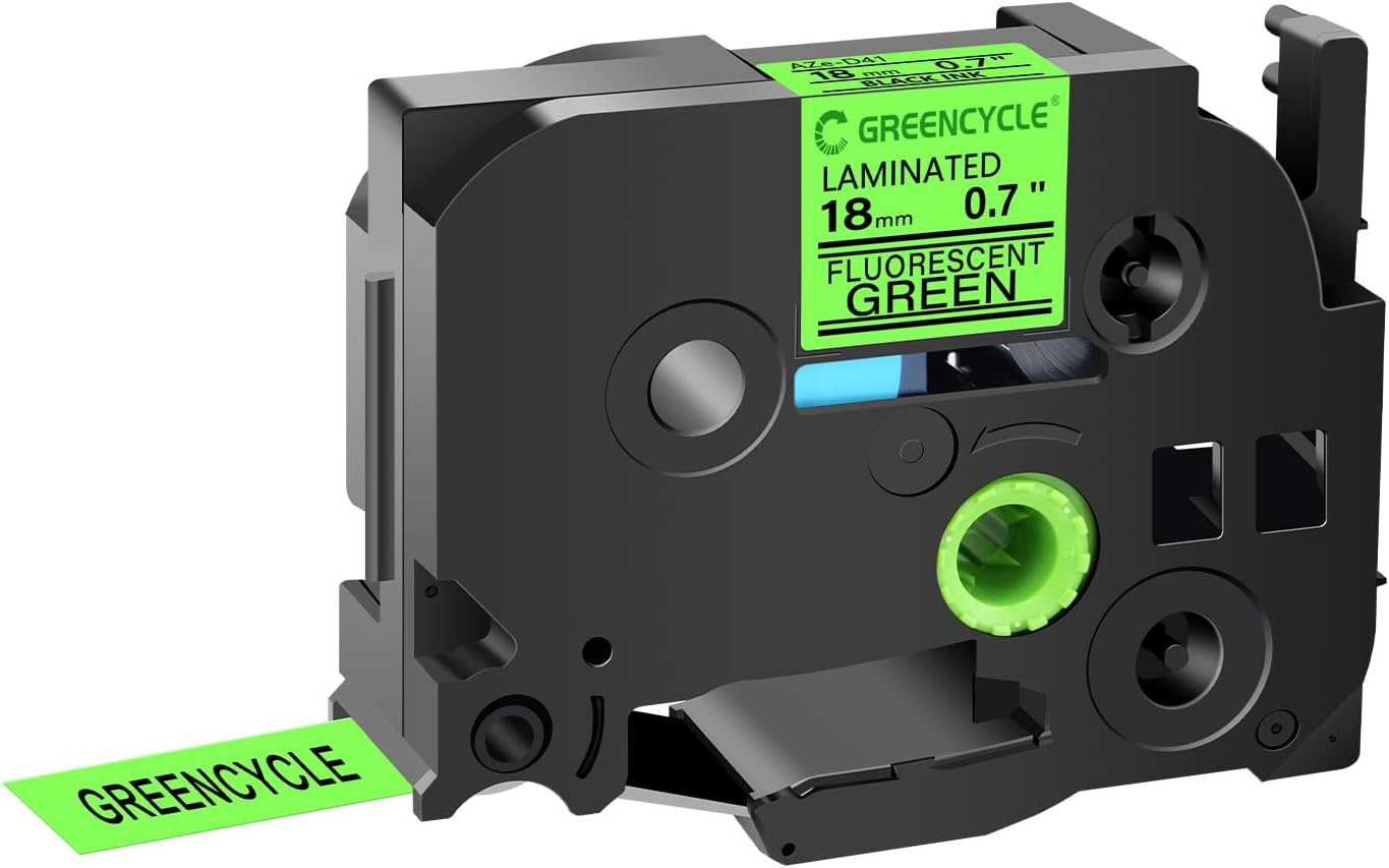 GREENCYCLE Compatible TZ TZE D41 Label Tape for Ptouch Printers