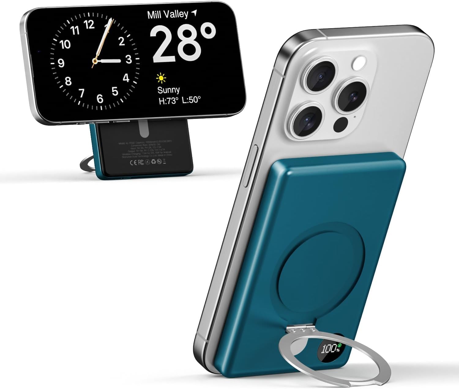 Kuulaa 10000mAh Magnet Power Bank: Fast Charging for iPhone 15/14/13/12