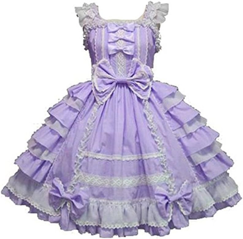 Girls Sweet Lolita Dress with Lace Court Skirts for Cosplay