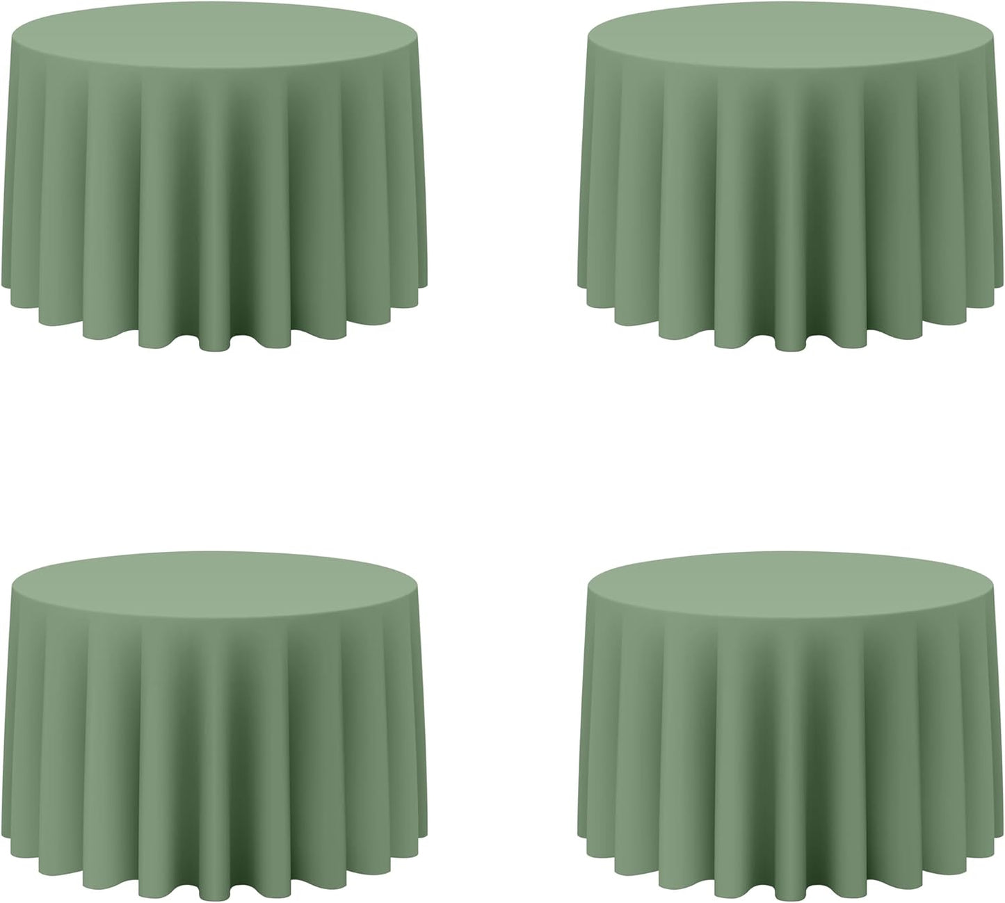 Sage Green Round Tablecloths 108 Inch for Elegant Events
