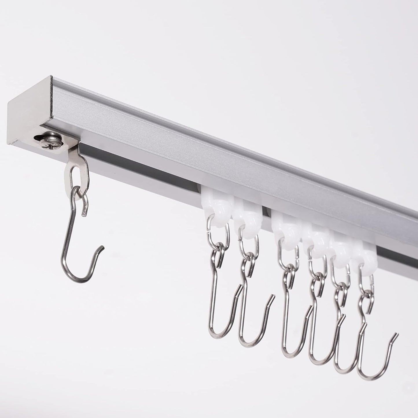 Merjulan Ceiling Track: Easy Install, End Hook, Versatile Use