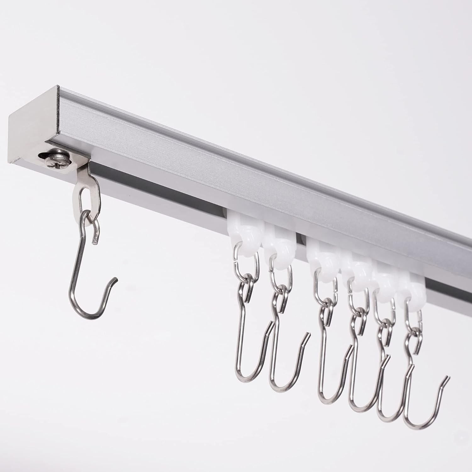 Merjulan Ceiling Track: Easy Install, End Hook, Versatile Use