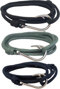 Yocoyee Whale Orca Tail Anchor Turtle Hook Bracelet Nylon Rope