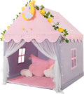 Kid Tent with Mat and Star Lights - Large Indoor Playhouse