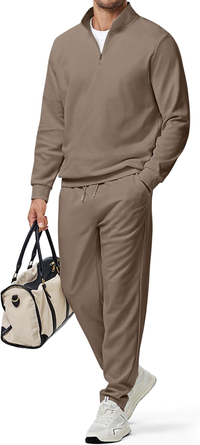 JMIERR 2025 Men Fall Tracksuit 2 Piece Set for Stylish Comfort