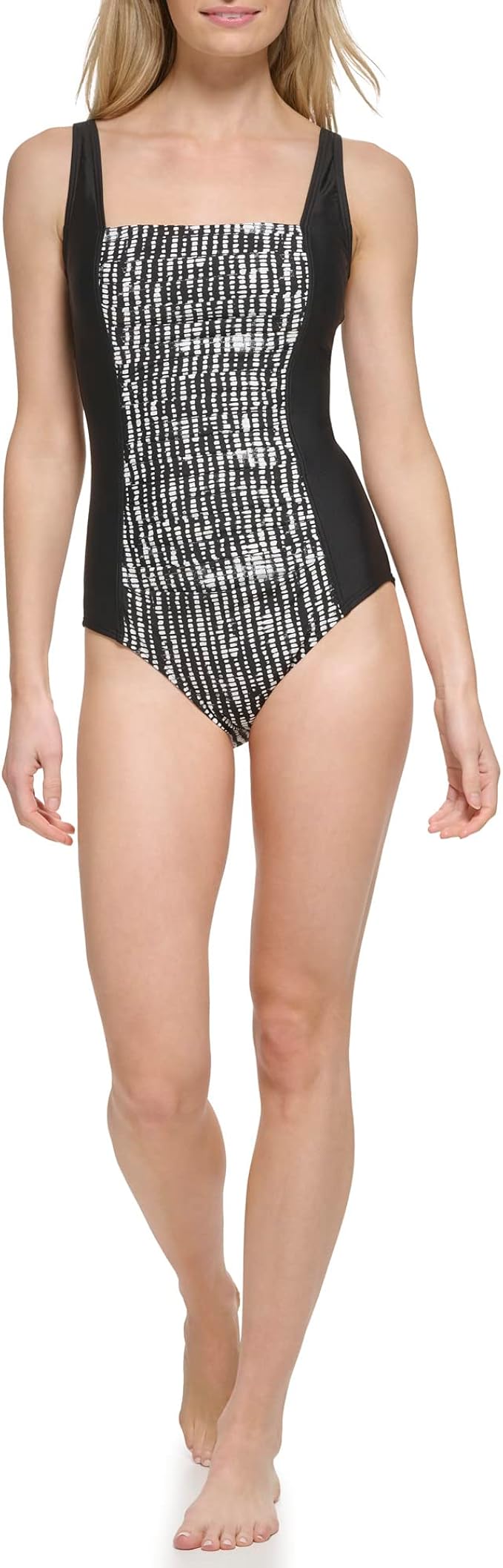 Calvin Klein Pleated-Front One Piece Swimsuit for Stylish Comfort