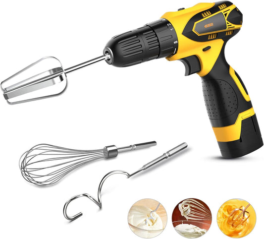 HOMICOZY Stainless Steel Mixer Set for Drill