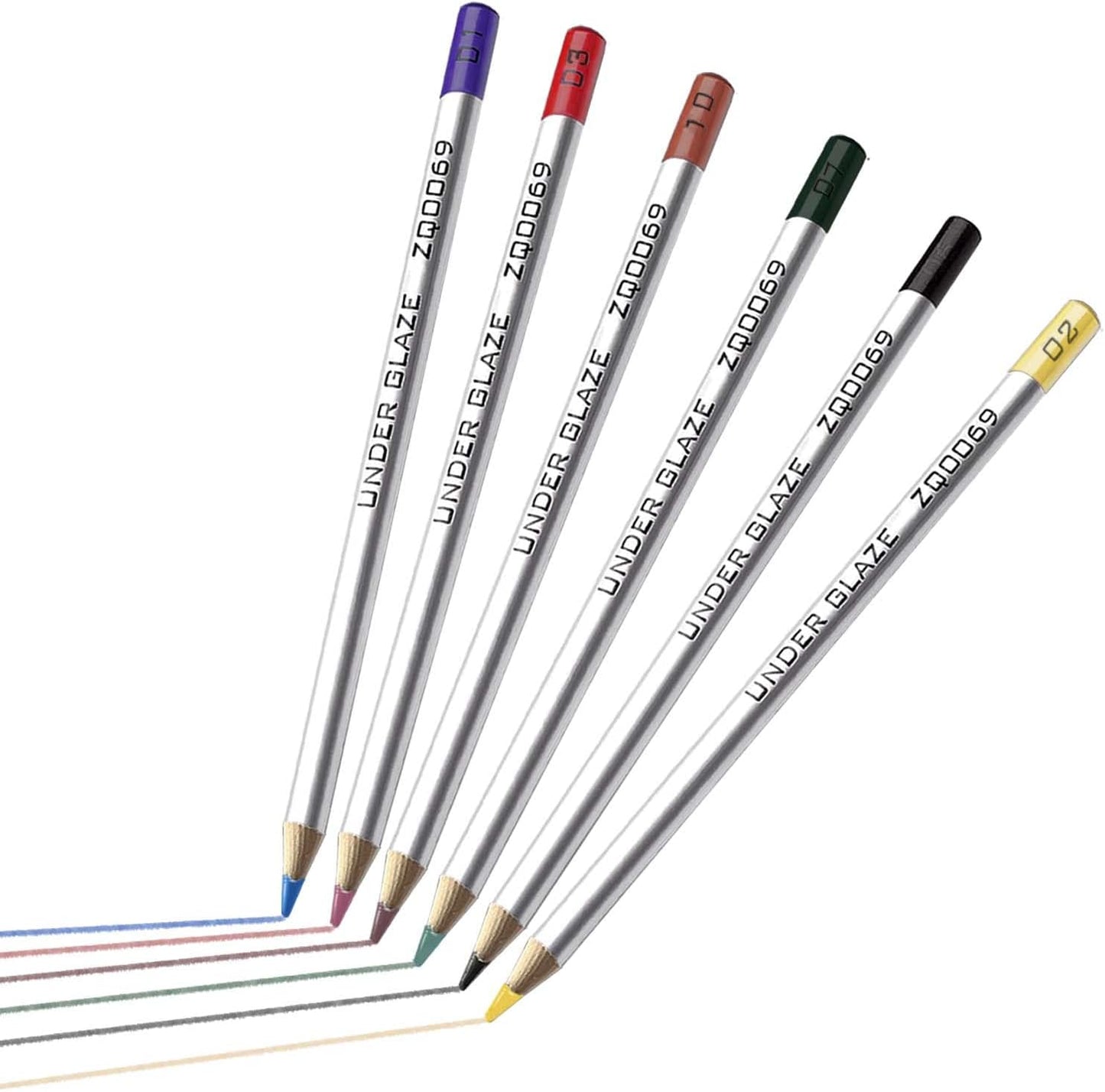 Underglaze Color Pencils for Pottery - Perfect for Detail Work