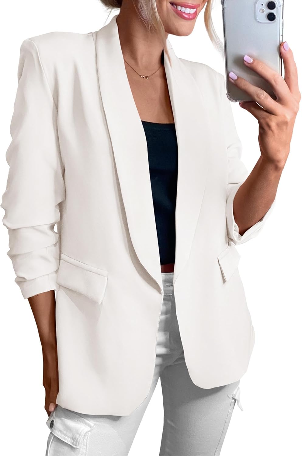KIRUNDO Womens Blazer for Business Casual Style and Comfort