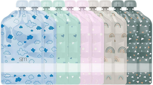 Refillable Baby Food Pouches | BPA-Free, Food-Safe, Freezer-Safe | 10pk 5oz