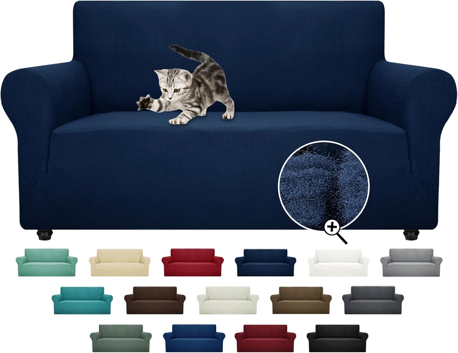 Super Stretch Couch Cover for Loveseat - Pet Friendly Protector